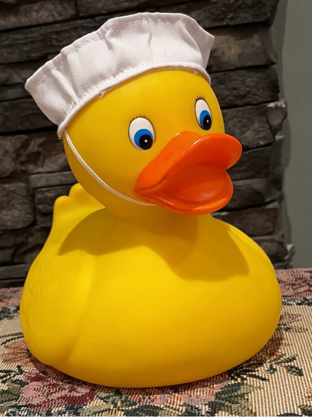 Large Yellow Rubber Duck with Sailor Hat
